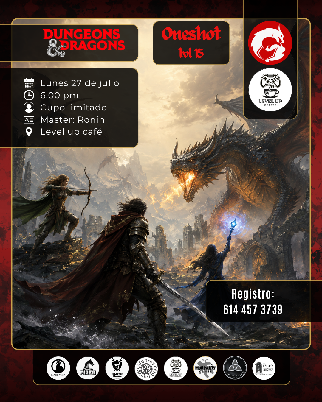 Dungeons & Dragons – One-shot nivel 15